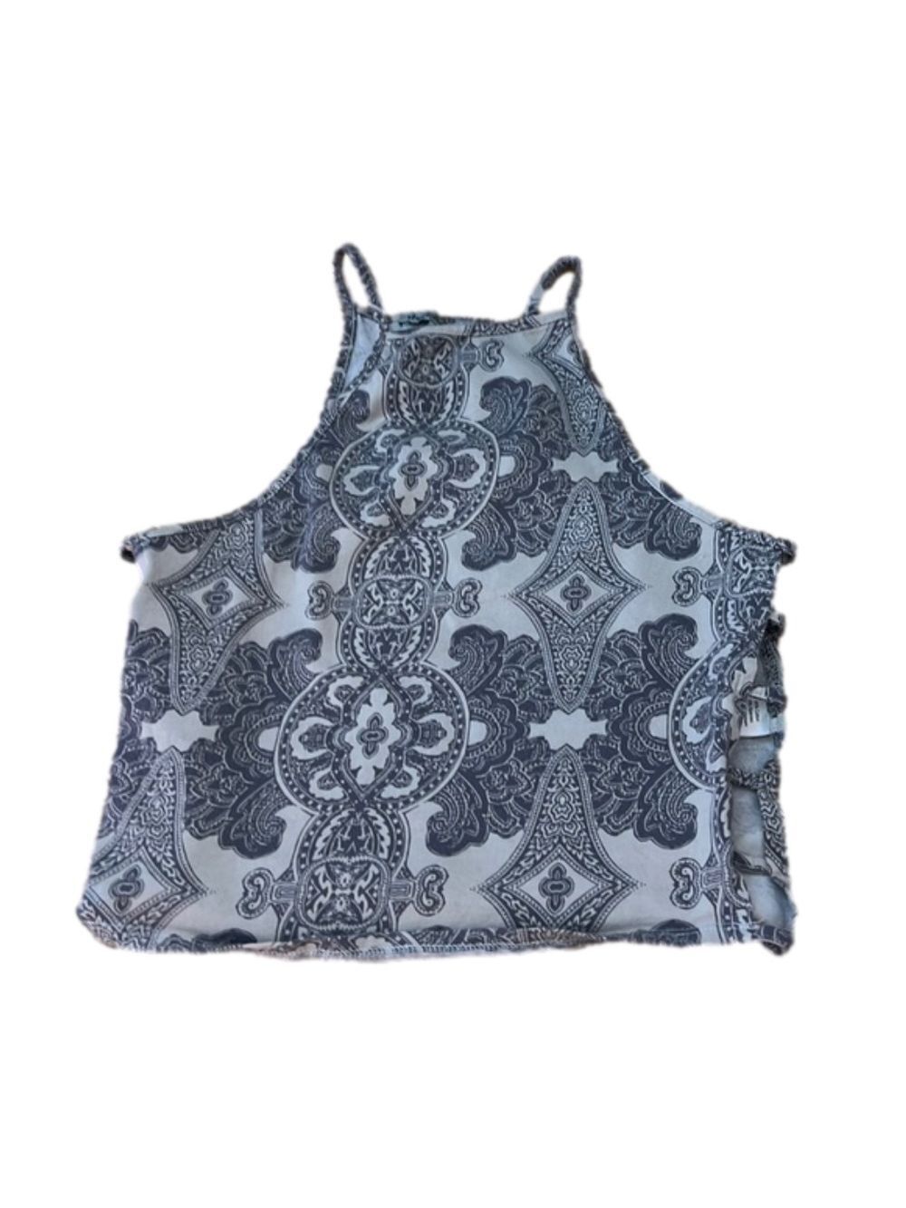 Charlotte Russe Paisley Crop Tank Top